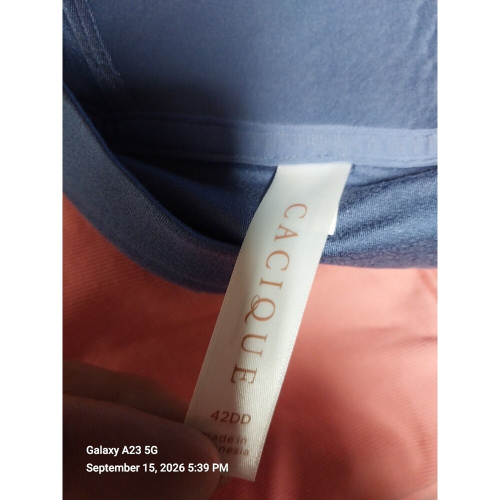 Cacique 42DD Blue Lightly Lined Lounge Bra - Picture 4 of 4